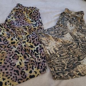 2 Junior Animal Print Pajama Pants